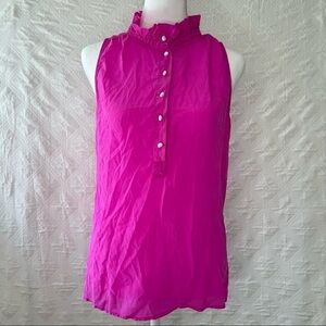 J CREW WOMANS NICKY 100% SILK
HOT PINK TOP